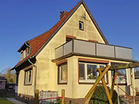Fassadenanstrich vorher/in Nordenham
