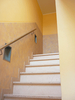Wandlasurtechnik ( Scheuerbeständig )/ Treppenhaus Butjadingen